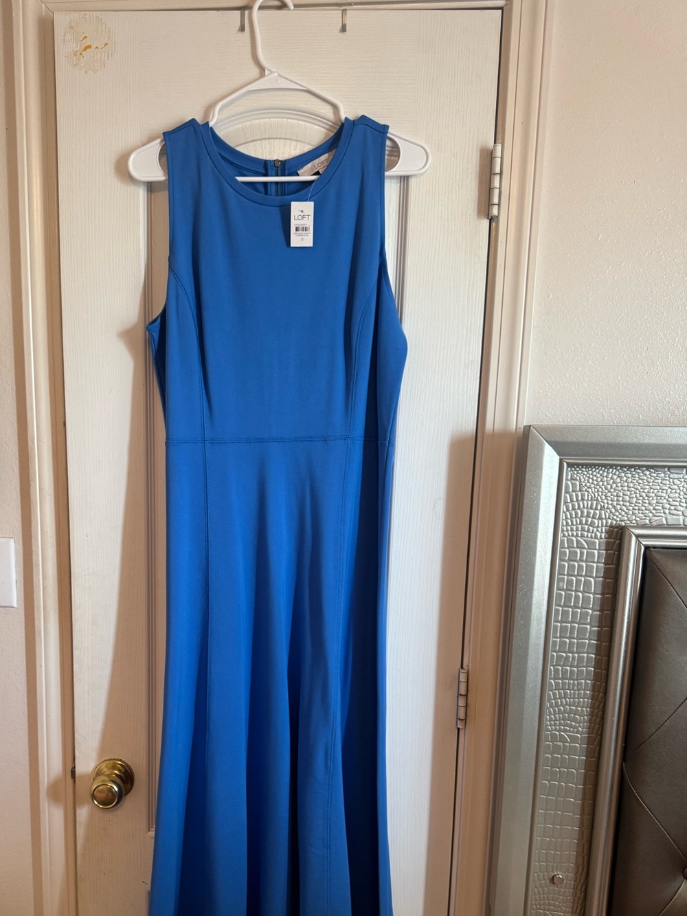 LOFT Vibrant Blue Sleeveless Maxi Dress